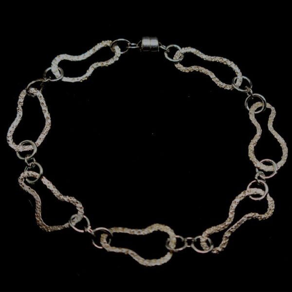 Curvy Cutouts Silver Bracelet
