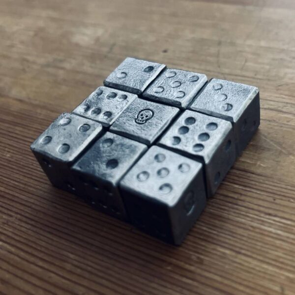 Hand Forged Metal Dice