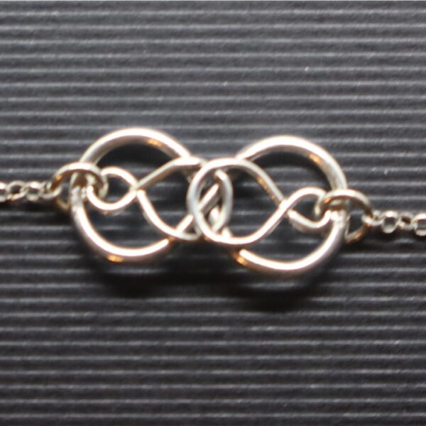 Figure of Eight Silver Bracelet