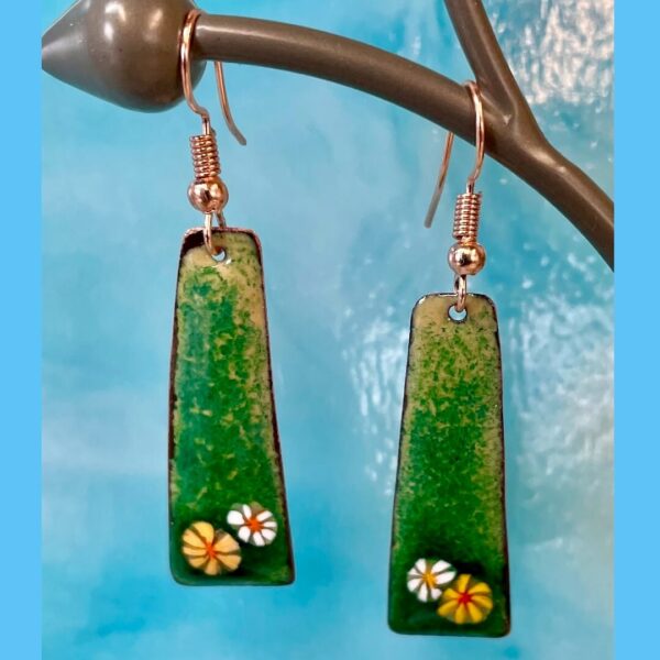Meadow Flower Enamel Earrings