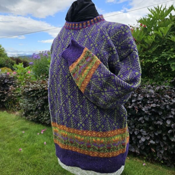 Royal Violet and Olive Gellie Jumper - Medium