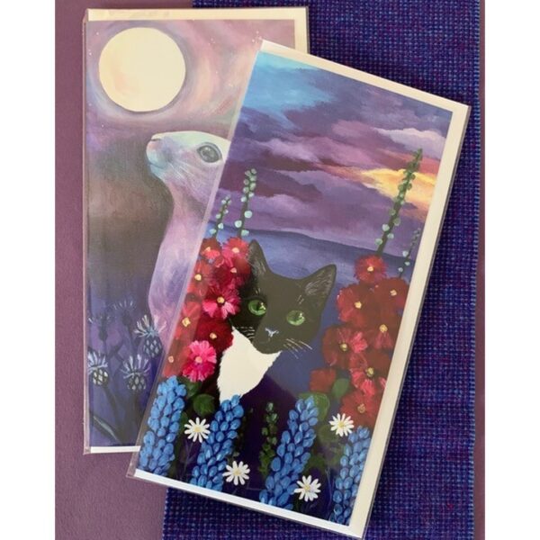 Highland Celtic Art Long Card Duo