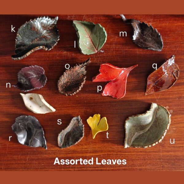 Small Ceramic Leaves - K