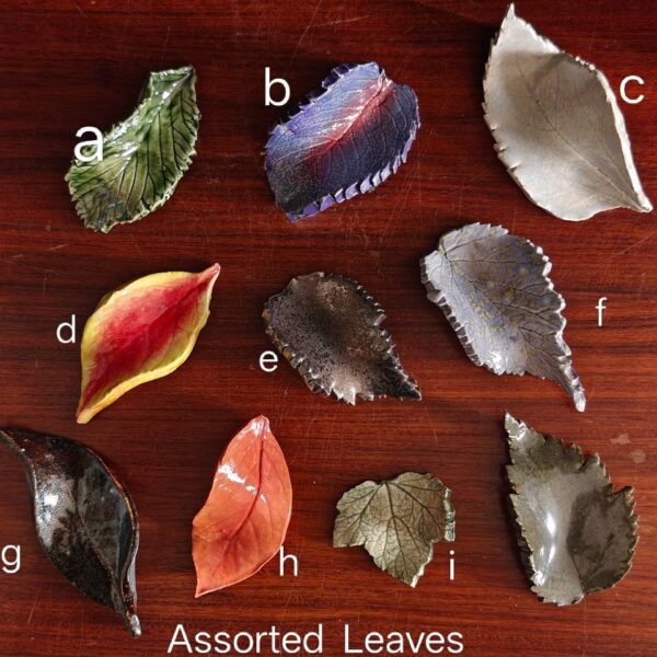 Small Ceramic Leaves - A