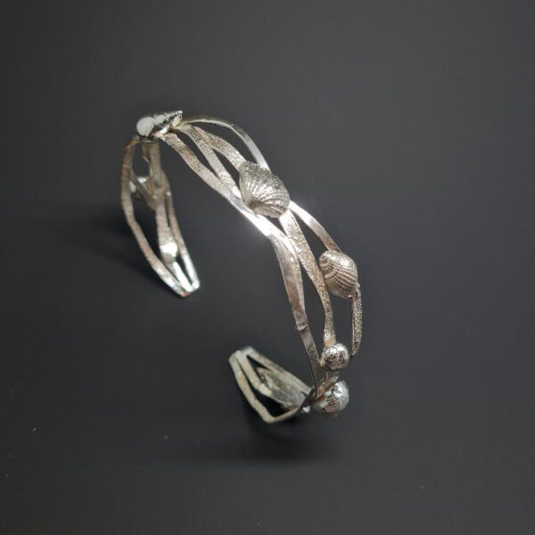 Seashell Shoreline Silver Bracelet