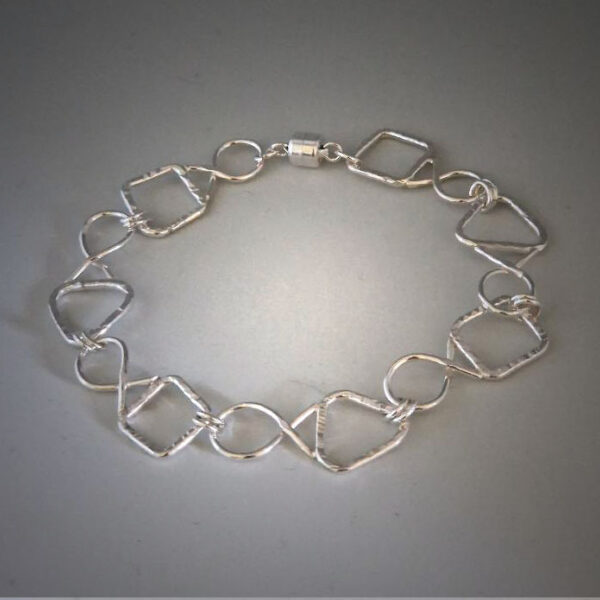 Chasing Tails Silver Bracelet
