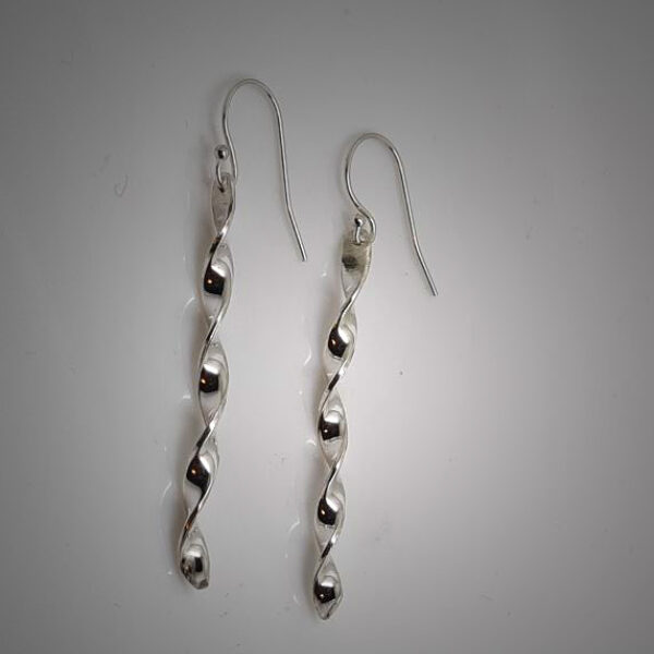 Sterling Silver Twist Earrings