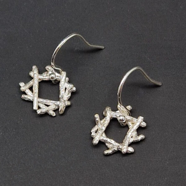 Crossed Twigs Earrings