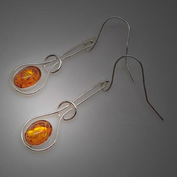 Amber Drop Earrings