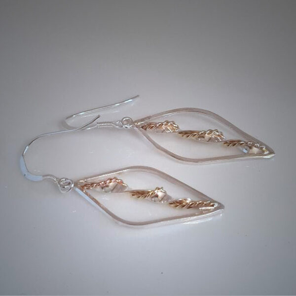 Stylish Silver Twist Earrings
