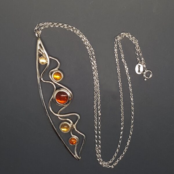 Amber Pathways Necklace