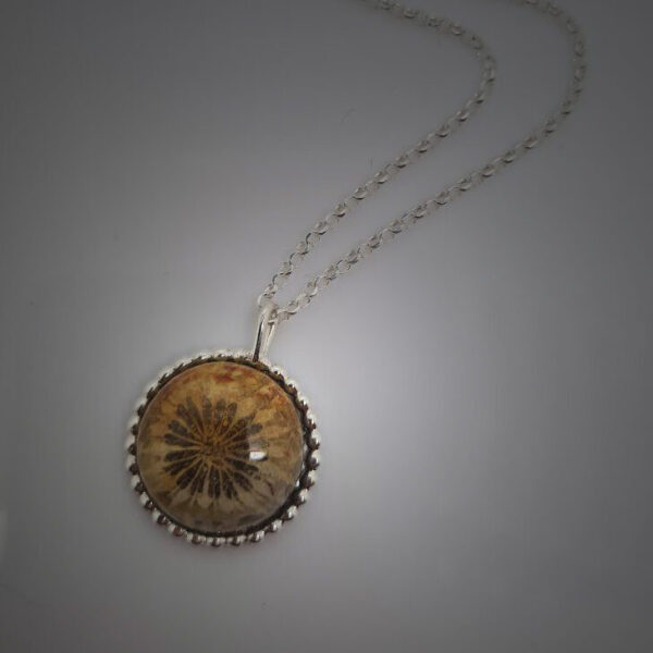 Flower Fossil Necklace