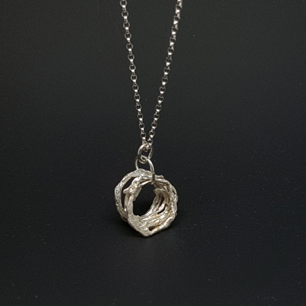 Rings of Silver Necklace