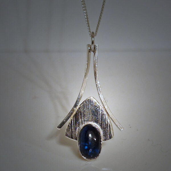 Kyanite on Silver Necklace