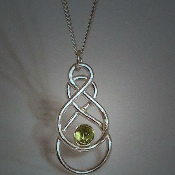 Peridot Knot Necklace