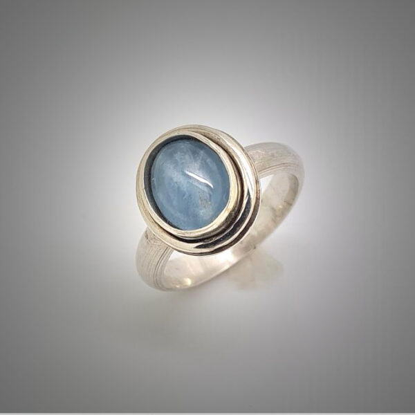 Kyanite in Silver Ring