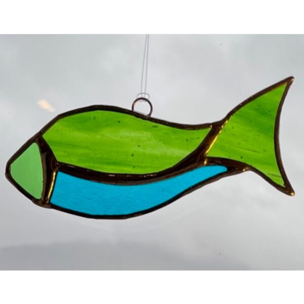 Stained Glass Fish Sun Catcher