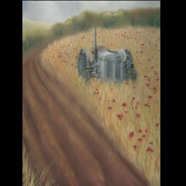 Fergie in Poppies Painting