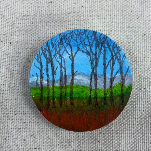 Distant Mountains Brooch
