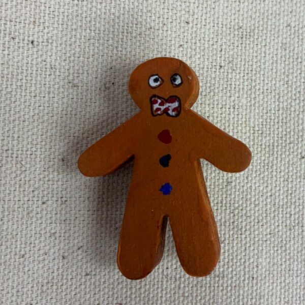 Gingerbread Man Brooch II
