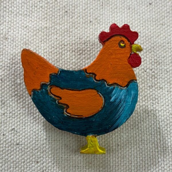 Hen Brooch