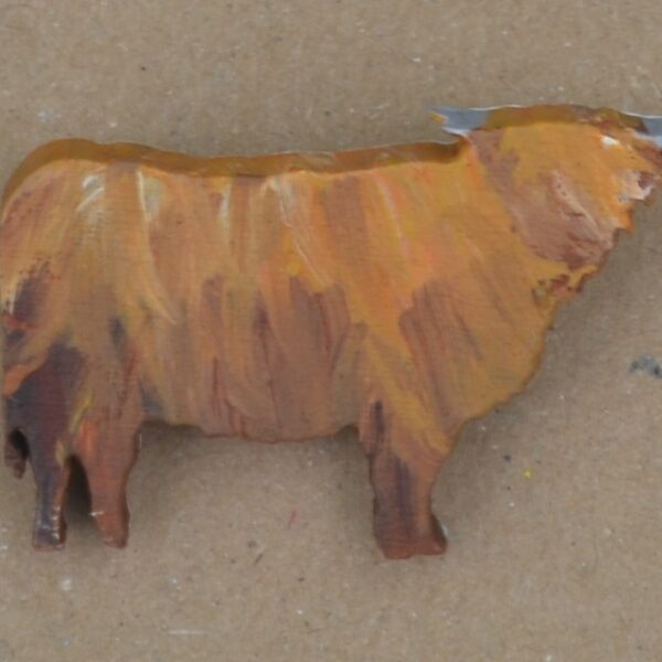 Highland Cow Brooch