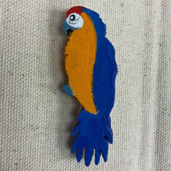 Macaw Brooch