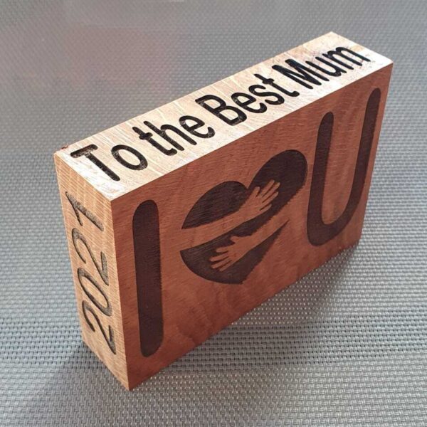 Personalised Valentine Wood Keepsake