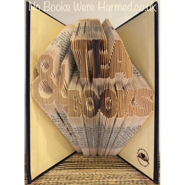 Tea and Books Book Sculpture
