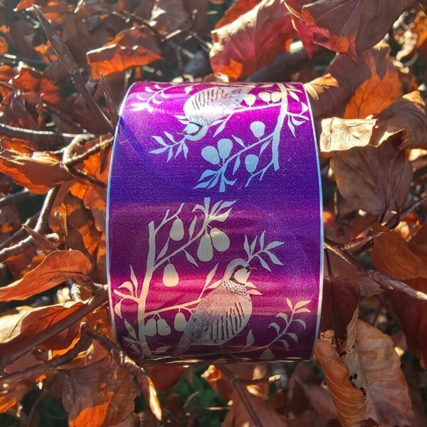 A Partridge in a Pear Tree Cuff Bracelet Wide