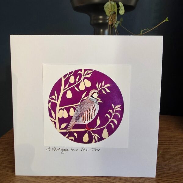 A Partridge in a Pear Tree Christmas Card