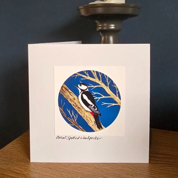 Great Spotted Woodpecker Card