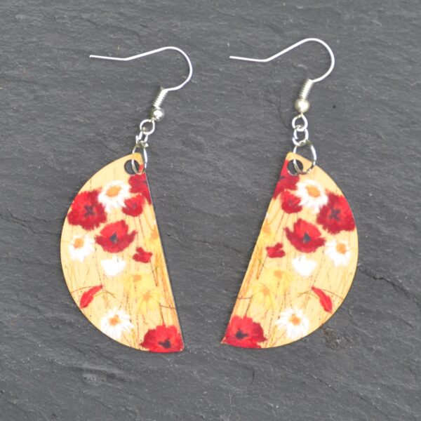 Poppies and Daisies Earrings