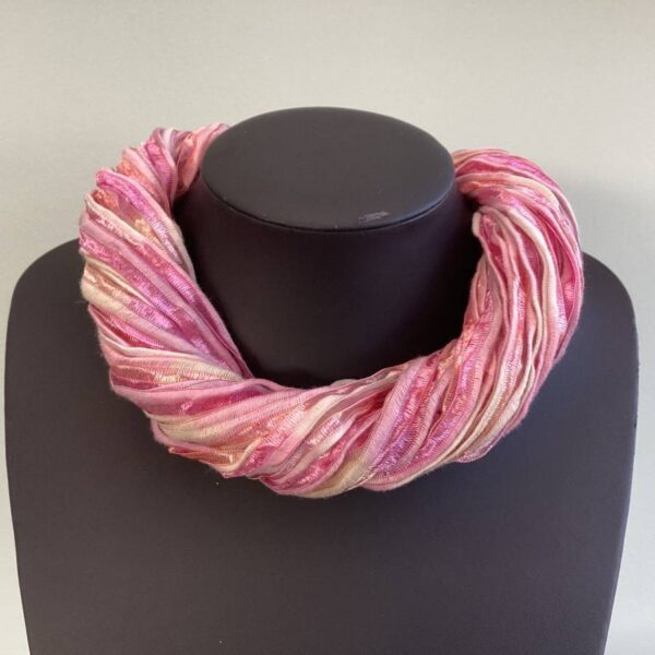 Pretty in Pink Twister Scarf