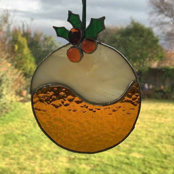 Christmas Pudding Suncatcher