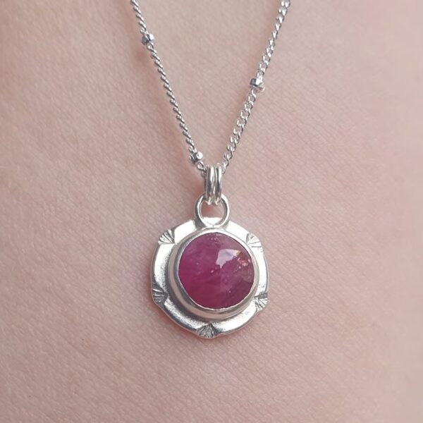Ruby Heart Necklace