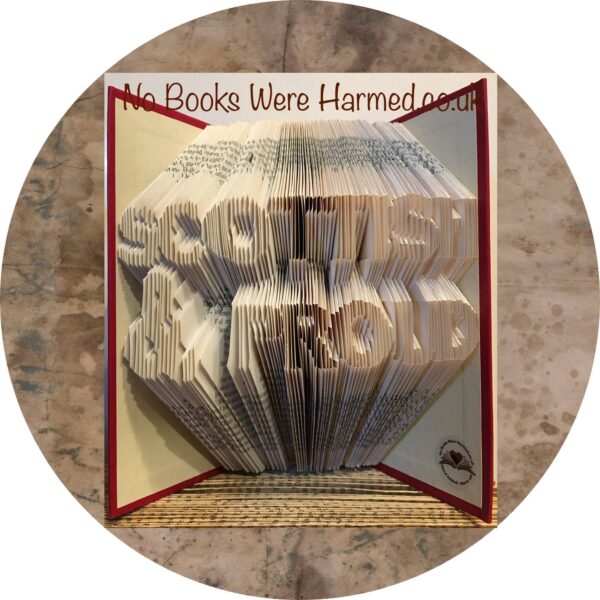 Scottish and Proud Book Sculpture