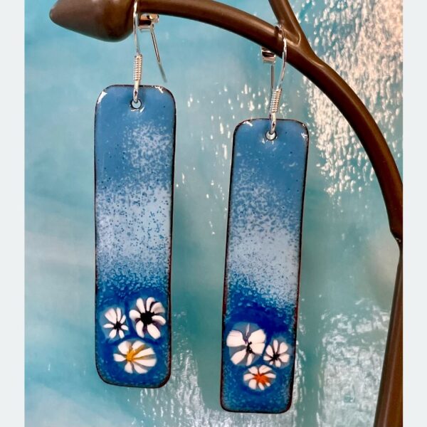 Blue Sea Anemone Earrings