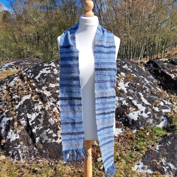 Long and Skinny Blue Seas Scarf