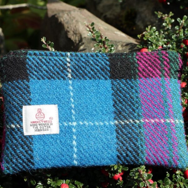 Skye Blue Harris Tweed Coin Purse