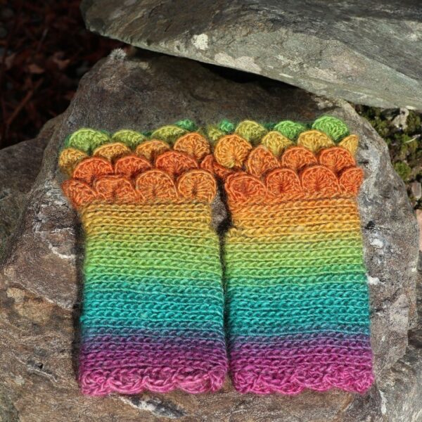 Spring Symphony Crochet Fingerless Gloves
