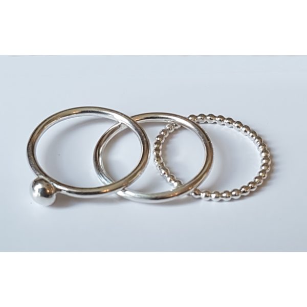 Plain Silver Stacker Ring