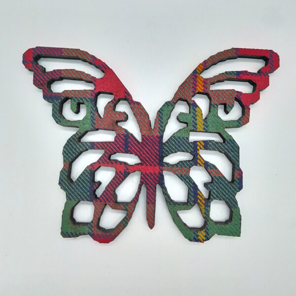 Tartan Butterfly Coaster