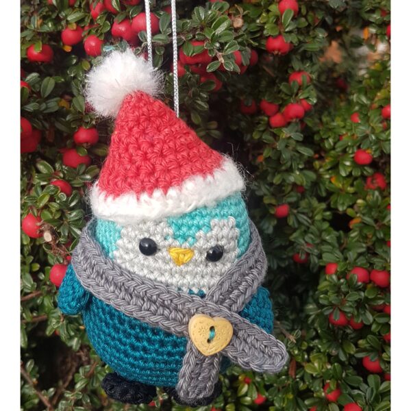 Teal Festive Penguin