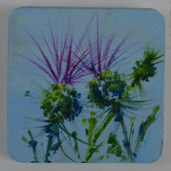 Square Thistles Brooch