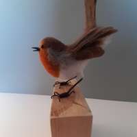 Unique Hand Felted Robin thumbnail