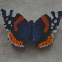 Red Admiral Butterfly Brooch thumbnail