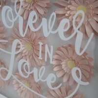 3D Pink Flower "Forever In Love" Box Frame thumbnail