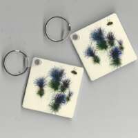 Thistle and Bee Keyring thumbnail
