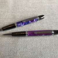 Purple Acrylic Pen & Pencil Set thumbnail